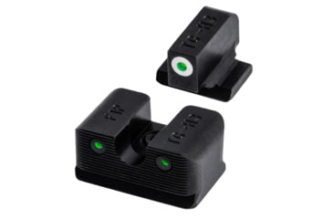 Image of TruGlo Tritium Pro Handgun Sight Set for FN FNX9, White Focus Lock Ring, TG-TG231F1W