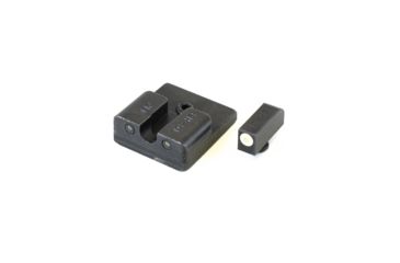 Image of TruGlo Tritium Pro Handgun Sight Set for Taurus Millennium G2, Slim 709, 740, White Focus Lock Ring, TG-TG231T2W