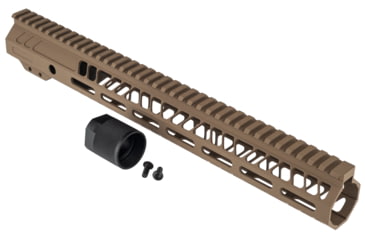 Image of TRYBE Defense AR-15 M-LOK 15in Lightweight Handguard w/ Full Rail, Flat Dark Earth, 15 Inch, HDG15FR-FDE