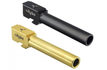 Image of TRYBE Defense Glock 21 Match Grade Non-Threaded Pistol Barrel, Black, Gold, Titanium