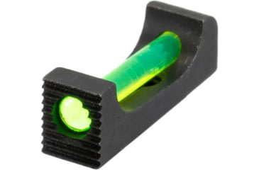 Image of TRYBE Defense High Glow Fiber Optic Night Sights for Glock 17/19/22/23/24/26/27/33/34/35/37/38/39/42/43 &amp; SIG P320/P365, Standard, Black, FOSG-ST