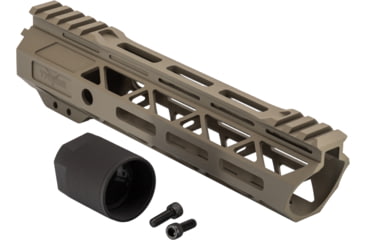 Image of TRYBE Defense Magnesium Alloy Go Fast Ultra Lightweight Handguard, Cut Top Rail, M-LOK, FDE, 9in, MGHDG-V2-9CR-FDE