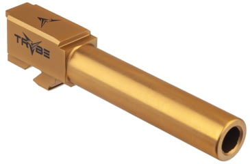 Image of TRYBE Defense Non Threaded Conversion Pistol Barrel for Glock 23/32, 9mm, 416R Stainless Steel, Gold TIN, PBCONVG23-32-TIN