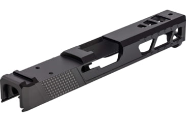 Image of TRYBE Defense Pistol Slide, Glock 17, Gen 3, Venom Cut, Version 2, Black Cerakote, No Base Plate Included, SLDG17G3VNMV2-BN