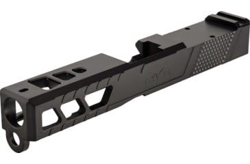 Image of TRYBE Defense Pistol Slide, Glock 19, Gen 3, RMR Cut, Version 2, Black Cerakote, No Base Plate Included, SLDG19G3RMRV2-BN