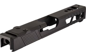 Image of TRYBE Defense Pistol Slide, Glock 17, Gen 3, Venom Cut, Version 2, Black Cerakote, SLDG17G3VNMV2-BN