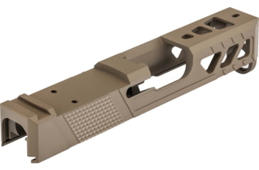 Image of TRYBE Defense Pistol Slide, Glock 26, Gen 3/4, DeltaPoint Pro Cut, Version 2, FDE Cerakote, SLDG26G34DPV2-FDE
