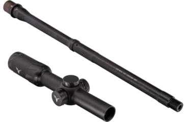 Image of TRYBE Optics 1-6x24mm Rifle Scope, 30mm Tube, Black &amp; TRYBE Defense 16 in .300 AAC Blackout Balance Profile AR-15 Rifle Barrel