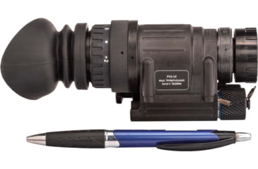 Image of TRYBE Optics PVS-14 1x Night Vision Monocular, Gen 3, White Phosphor, Min 1600 FOM, 64-81 lp/mm, High Performance, Black, TRYBEPVS14WHR