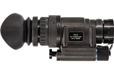 Image of TRYBE Optics PVS-14 Night Vision Monocular, GEN 3, White Phosphor, Min 1600 FOM, 64-72 lp/mm, Regular, Black, TRYBEPVS14WR