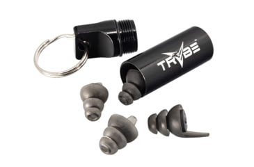 Image of TRYBE Tactical Reusable Multi-Purpose Ear Plugs, 33DB, Universal Fit, TRT-EP-SMK