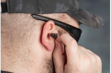 Image of TRYBE Tactical Reusable Multi-Purpose Ear Plugs, 33dB, Universal Fit, TRT-EP-SMK