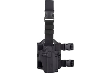 Image of TRYBE Tactical Universal Holster w/ Drop Leg Platform, Black, TRT-UH-DLP-BL