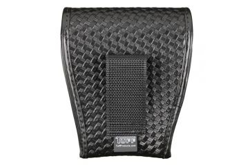 Image of TUFF Products Slide-On Leg Iron Pouch w/ Snap, Black Basketweave, Leg Iron 7709-BWB