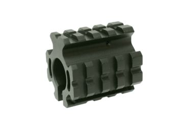 Image of Tuff Zone AR-15 Low Profile Gas Block, Hard Andonized, Black, TZ-MSMLQGB