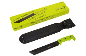 Image of U.S. Spec Zombie Survival Knife Shredder, 9in, Zombie Green, 9, KZS9