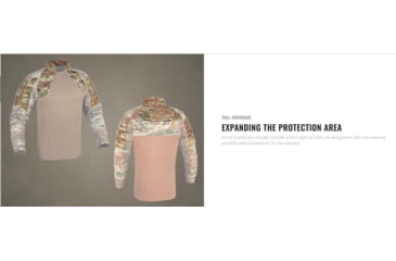 Image of UARM ACS Armored Combat Shirt, Type IIA Threat Level, Multicam, S, ACSSM-SAACSS2A