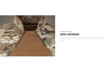 Image of UARM ACS Armored Combat Shirt, Type IIA Threat Level, Multicam, S, ACSSM-SAACSS2A