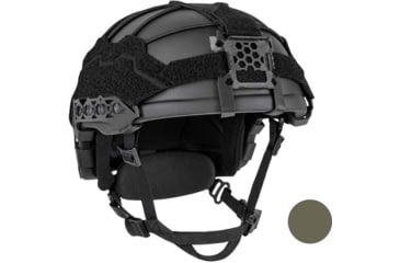 Image of UARM BHBH Boltless High-Cut Ballistic Helmet, Type IIIA Threat Level, Ranger Green, M, BHBHMR