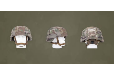 Image of UARM LCBH Low Cut Ballistic Helmet, Type IIIA Threat Level, Ranger Green, M, LCBHMR