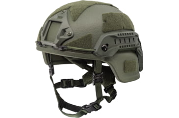 Image of UARM MICH Helmet Low Cut over EarsNIJ IIIA with BOA, OD Green, Large, MICH-LC-NI-SHRD-BOA-RAIL-OD