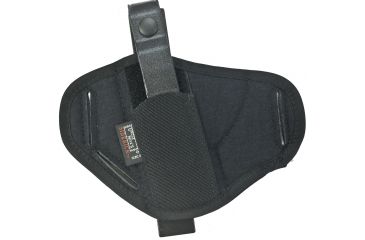 Image of Uncle Mike's Super Belt Slide Holster, Small Revolver, 3 in, Ambidextrous, Size 0, Black, 86000