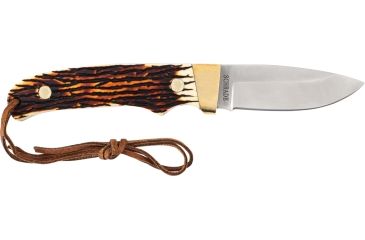 Image of Uncle Henry Pro Hunter Full Tang Fixed Blade Knife, Black / Silver, Medium