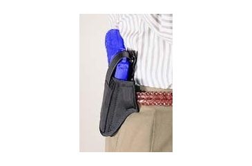 Image of Uncle Mike's Super Belt Slide Holster, Large Auto HK USP, 4 in, Ambidextrous, Size 30, Black, 86300