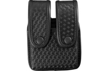 Image of Uncle Mike S Fitted Pistol Magazine Pouch W Insert Dual Divided Double Stack Mirage Basket 74367