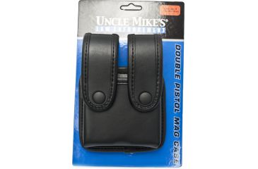 Image of Uncle Mike S Fitted Pistol Magazine Pouch W Insert Dual Double Stack Mirage Plain 74361