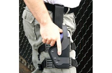 Image of Uncle Mike's Slimline PRO-3 Holster, Mirage Plain, Right Hand, Beretta 9mm, .40, S&amp;w 10mm, .45
