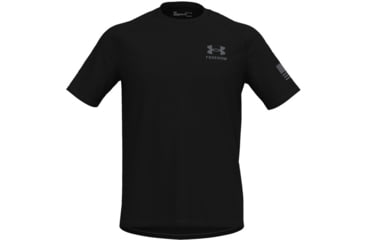 Image of Under Armour Freedom Tech Short Sleeve T-Shirt - Men's, Black/Pitch Gray, Large, 1369468001LG