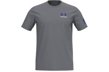 Image of Under Armour New Freedom Banner T-Shirt - Mens, Steel Light Heather, Extra Large, 1370818035XL