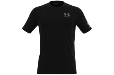 Image of Under Armour New Freedom Flag Camo T-Shirt - Mens, Black / Brown Umber, Extra Large, 1370816002XL