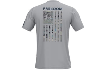 Image of Under Armour New Freedom Flag Camo T-Shirt - Mens, Halo Gray, Extra Large, 1370816014XL