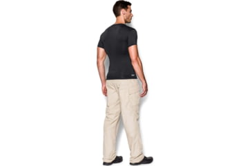 Image of Under Armour Tactical HeatGear Compression V-Neck T-Shirt - Mens, Black, 2X-Large, 12160100012X