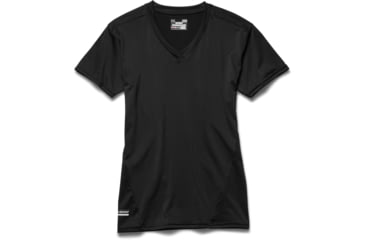 Image of Under Armour Tactical HeatGear Compression V-Neck T-Shirt - Mens, Black, 2X-Large, 12160100012X