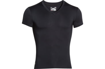 Image of Under Armour Tactical HeatGear Compression V-Neck T-Shirt - Mens, Black, 2X-Large, 12160100012X