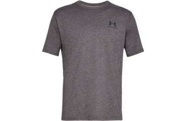 Image of Under Armour Ua Sportstyle Left Chest T-shirt, Charcoal Medium Heather - 13267990192X