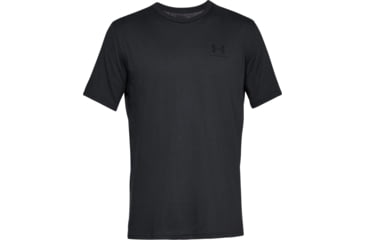 Image of Under Armour UA Sportstyle Left Chest T-Shirt - Mens, Black, X-Large, 1326799001XL