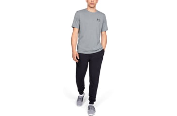 Image of Under Armour UA Sportstyle Left Chest T-Shirt - Mens, Steel Light Heather, 3X-Large, 13267990363XL