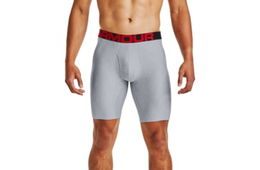 Image of Under Armour UA Tech 9in Boxer 2 Pack - Mens, Mod Gray Light Heather, Small, 1363622011SM