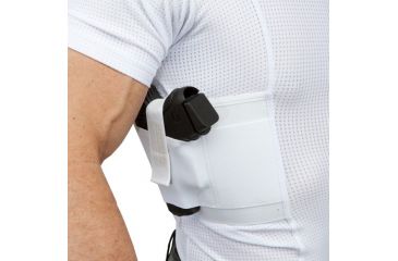 Image of UnderTech Undercover Mens Concealment Holster Crew Neck Coolux Shirt,White,XL T1018WH-XL