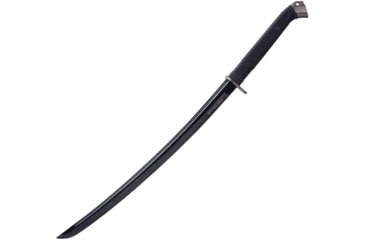 Image of United Cutlery Boshin Midnight Forge Katana Knife, 22.5 black finish 1060HC steel blade, Black textured TPR handle, UC3125B