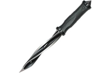 Image of United Cutlery M48 Cyclone Boot Knife, 5.75 two-tone finish 2Cr13 stainless blade, Black checkered GRN handle, UC3287