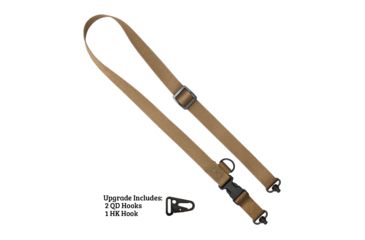 Image of United States Tactical C1 - 2-to-1 Point Tactical Sling, 1.25in, QD Swivel, Coyote, UST-SLC00102QD