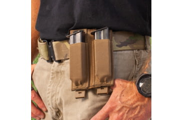 Image of United States Tactical Double Pistol Mag Pouch, Coyote, UST-MOL01702