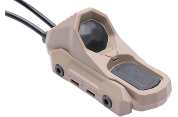 Image of Unity Tactical AXON Dual Button Remote Switch for Surefire/CraneLaser, 7in Cable, FDE, AXNSI7F