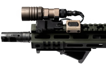Image of Unity Tactical Modbutton Lite Single Lead Surefire 4.5in Switch, Fits Picatinny, Anodized Finish, FDE, MBLFDESF45