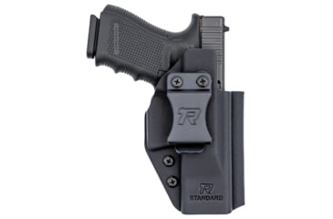 Image of Universal Kydex, IWB Black Kydex, Belt Clip Fits Compact Sized Handguns, OWB Belt Holster, Right Hand
